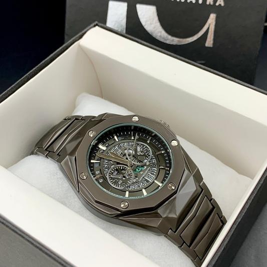 Hublot Diamond Cut Skeleton Watch